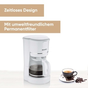 Aparat de cafea cu filtru SEVERIN cu ulcior de sticla aparat de cafea cu filtru permanent pentru pana la 10 cani 125 L cu placa de incalzire si oprire - Img 2