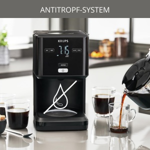 Aparat de cafea Krups Smart'n Light cu temporizator, Pentru cafea la filtru de 1,25 litri, functie de mentinere la cald, oprire automata, negru, KM600810 - Img 7