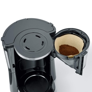 Aparat de cafea SEVERIN "TypeSwitch" cu ulcior termic, AromaSwitch pentru a alege intre 2 profiluri de preparare, aparat de cafea pentru pana la 10 cani, 1.000W, otel inoxidabil periat-negru, KA 4845 - Img 9