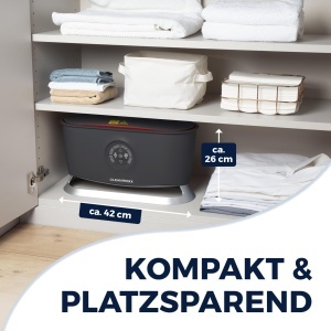 Aparat de calcat automat CLEANmaxx PRO STEAM, 1800W, functie de abur, uscare si touchdisplay - Img 10
