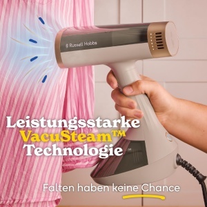 Aparat de calcat vertical Russell Hobbs Steam Genie VacuSteam, 1500W, 200ml, 35 sec - Img 4