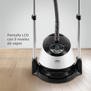 Aparat de calcat vertical Ufesa Steamy Pad 1580W 9 trepte de abur rezervor 135L ecran LCD - Img 6