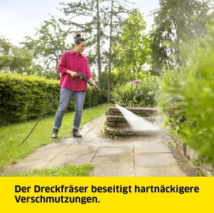 Aparat de curatat cu inalta presiune Karcher K 3 Horizontal Plus presiune max 120 bari debit 380 lh capacitate suprafata 25 m2h greutate 48 kg furtun  - Img 3