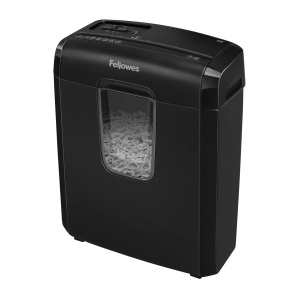 Aparat de distrus documente Fellowes Powershred 6C, 6 foi, 11L, negru