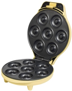 Aparat de facut gogosi Bestron ADM218SD 700W 7 portii design retro galben - Img 2