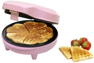 Aparat de facut waffles Bestron ASW217 700W Antiaderent Design Retro Roz - Img 5