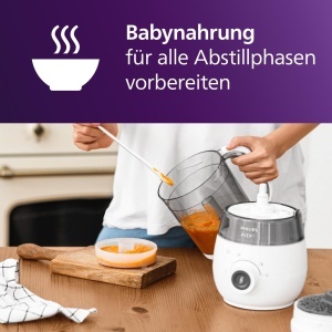 Aparat de gatit pentru bebelusi Philips Avent SCF88320, 4-in-1, 1000 ml, cu mixer - Img 4
