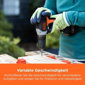 Aparat de gaurit si insurubat BLACKDECKER BCD001C1-QW, 18V, 37 Nm, cu acumulator si incarcator - Img 3