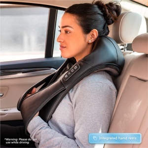 Aparat de masaj COMFIER 4D cu incalzire pentru gat spate si umeri ergonomic si portabil - Img 7