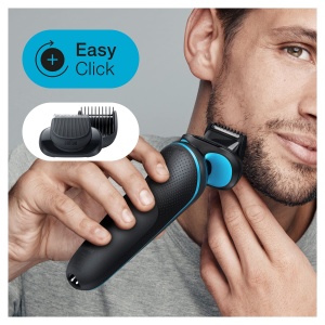 Aparat de ras electric Braun Series 5 51-M4500cs EasyClean Trimmer inclus Mint Green - Img 4