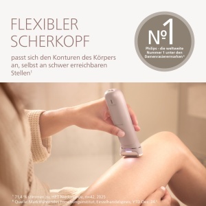 Aparat de ras electric Philips Lady Shaver Seria 8000 BRL12900 cap flexibil LED utilizare umeda si uscata - Img 2