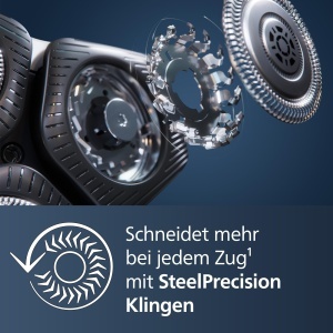 Aparat de ras electric Philips Seria 5000 S589850 SkinIQ lame SteelPrecision utilizare umeda si uscata - Img 5