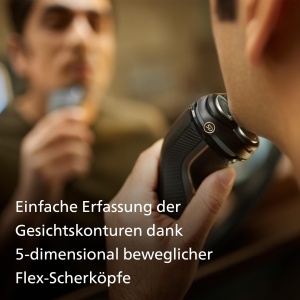 Aparat de ras electric Philips Series 3000 S334213 negru tehnologie SkinProtect trimmer integrat - Img 4