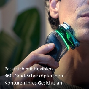 Aparat de ras electric Philips Series 9000 S998074 Albastru SkinIQ Lift Cut Trimmer integrat - Img 5
