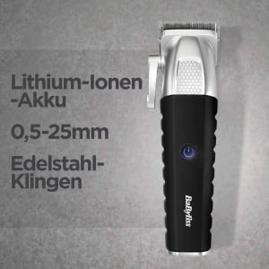 Aparat de tuns BaByliss E812E, cu lame din otel inoxidabil, 8 accesorii, 3 ore autonomie - Img 2