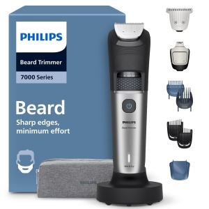 Aparat de tuns barba Philips Seria 7000 BT767015 lame metalice auto-ascutite 40 setari lungime 100 rezistent la apa