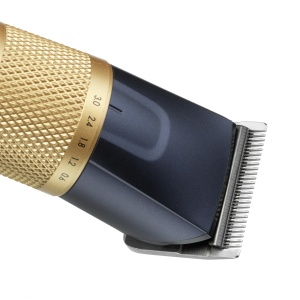 Aparat de tuns par BaByliss Lithium Performance - Performanta profesionala fara fir, 45 de setari de lungime (0,6-28 mm), baterie cu litiu, albastru inchis/auriu, E986E. - Img 7