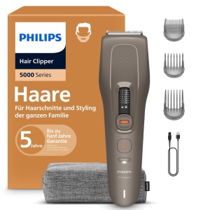 Aparat de tuns Philips Hair Clipper Series 5000, 16 lungimi, autoincarcabil