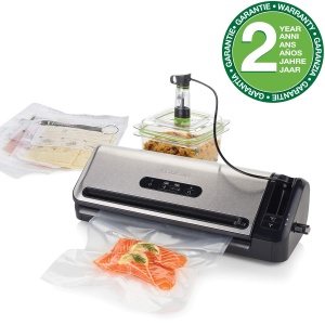 Aparat de vidat FoodSaver FFS017, cu functie de marinare, 0.94L, argintiu - Img 7