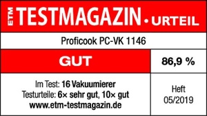 Aparat de vidat ProfiCook PC-VK 1146, 12 Lmin, 120W, otel inoxidabil, 18 pungi incluse - Img 11
