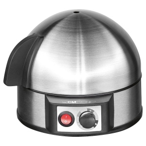 Aparat electric pentru oua Clatronic(r) pentru pana la 7 oua | Aragaz de oua din otel inoxidabil cu reglare a duritatii | Comutator de pornire/oprire iluminat | 400 wati | Otel inoxidabil | EK 3321