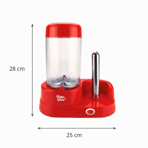 Aparat pentru hot dog JOCCA, 350W, capacitate 6 carnati, culoare rosie - Img 2