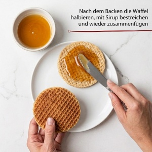 Aparat pentru Stroopwafels Cloer 1641S, 14,5 cm, 850W, alb - Img 4