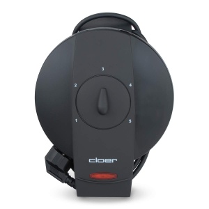 Aparat vafe Cloer 1620 pentru vafe clasice cu inima, 930 W, dimensiune vafe 15,5 cm, grad de rumenire selectabil la infinit, negru - Img 5