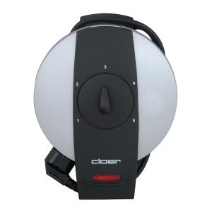 Aparat vafe Cloer 1629 pentru vafe clasice cu inima, 930 W, dimensiune vafe 15,5 cm, grad de rumenire selectabil la infinit, metal, argintiu - Img 4