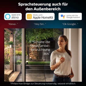 Aplica inteligenta Philips Hue Resonate pentru iluminat exterior, 1180 lm, IP44, negru - Img 8
