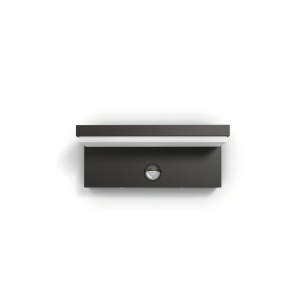Aplica LED exterior Philips Bustan cu senzor de miscare lumina calda 2700K IP44 antracit - Img 2
