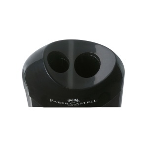 Ascutitor Faber-Castell Doppelspitzdose, 3 bucati, negru, pentru creioane standard si jumbo - Img 3