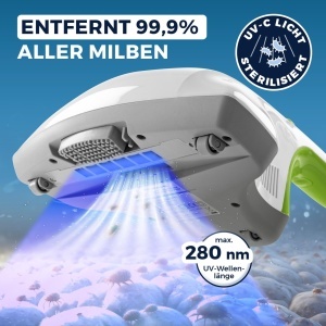 Aspirator anti-milbe CLEANmaxx, UV-C, 0.25L, ideal pentru alergici - Img 2