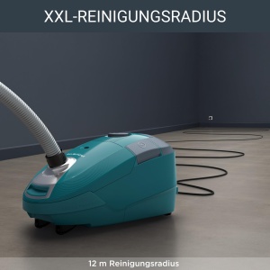 Aspirator cu sac Rowenta Power XXL RO3143 900W 45L Filtrare 3 trepte Petrol-Gri - Img 6