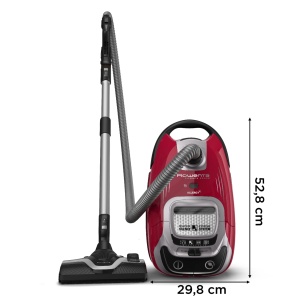 Aspirator cu sac Rowenta Silence Force RO7473 45L motor eficient negru-rosu - Img 3