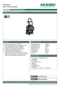 Aspirator HIKOKI RP250YDL 1000W, 25L, Negru - Img 2