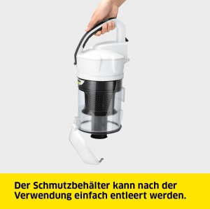 Aspirator Karcher VC 3 (recipient pentru murdarie fara sac, transparent si lavabil, caracteristici de confort, filtru Hepa extrem de eficient, filtreaza particulele alergice, 700 wati) - Img 7