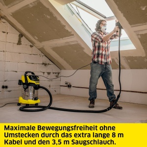 Aspirator Karcher WD 6 P S V-30835T, 30L, 1300W, 8m Cablu - Img 2