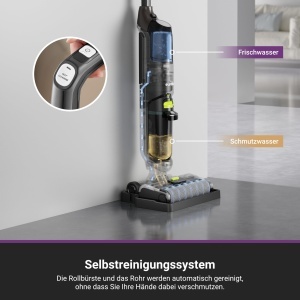 Aspirator multifunctional EUREKA NEW400 fara fir cu functie de autocuratare si sistem dual de rezervoare - Img 3