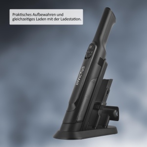 Aspirator pentru caini fara fir Genius Invictus ONE Primus 8 buc., Aspirator mic fara fir Aspirator auto Lumina fara sac fara fir, Filtru HEPA, Perie textila 2 in 1 pentru crapaturi, Aspirator de mana Bucatarie auto - Img 3