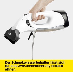 Aspirator pentru ferestre fara fir Karcher WV 2 Plus N durata de viata a bateriei 35 min indicator LED al nivelului de incarcare 2 duze de aspiratie s - Img 5