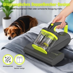 Aspirator pentru saltele cu UV-C, 16 kPa, sistem cu doua cicloni - Img 6