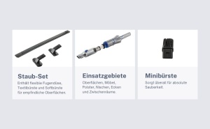 Aspirator portabil Genius Invictus One 2.0, 13000PA, 12 accesorii, albastru - Img 3