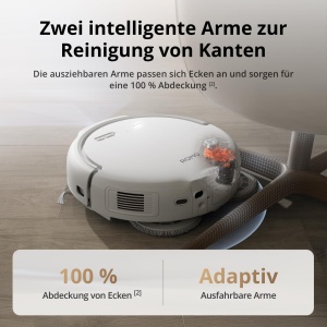 Aspirator robot DJI ROMO S, 25000 Pa putere, auto-curatare, alb - Img 7