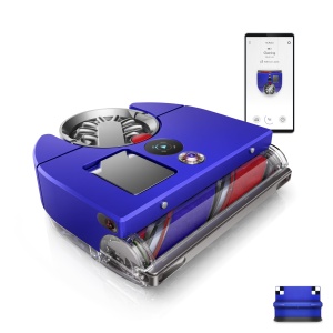 Aspirator robot Dyson 360 Vis NAV, 6x putere de aspirare, pentru toate suprafetele, albastrunichel