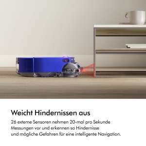 Aspirator robot Dyson 360 Vis NAV, putere de aspirare mare, culoare albastranichel - Img 6