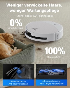 Aspirator robot ECOVACS T90 PRO Omni, 30000 Pa, functie de spalare, alb - Img 4