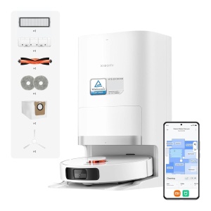 Aspirator robot Xiaomi X20 cu statie de auto-golire, 6000Pa putere, 4L rezervor