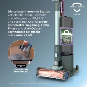 Aspirator Shark Detect Speed Clean Empty Pet Pro, 60 min autonomie, auto-vidanjare, salbeigrau - Img 4