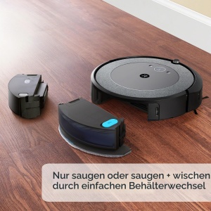Aspirator si mop iRobot Roomba Combo i5 (i5572), cu absaugare automata, Wi-Fi, culoare Cool - Img 5